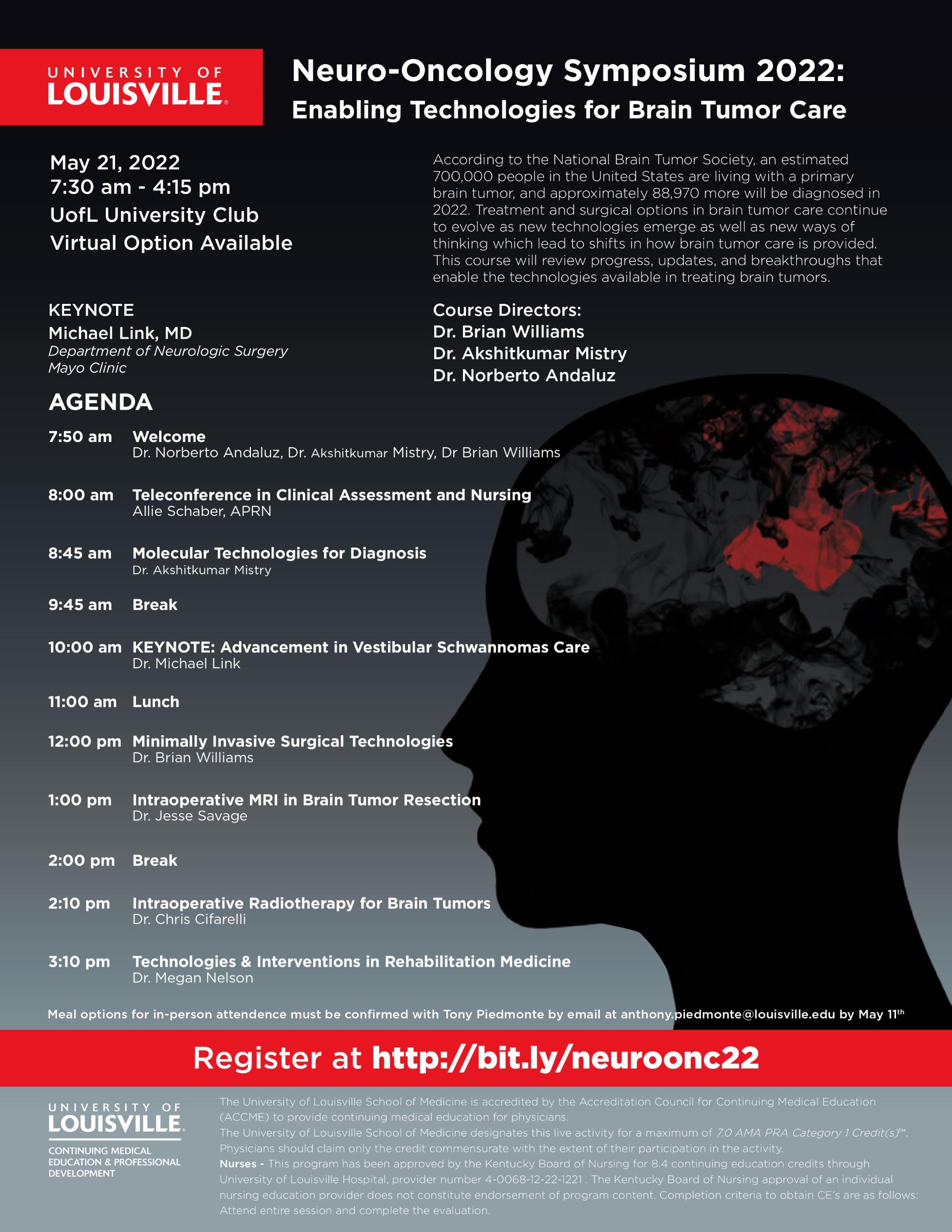 Neuro-Oncology Symposium 2022 flyer